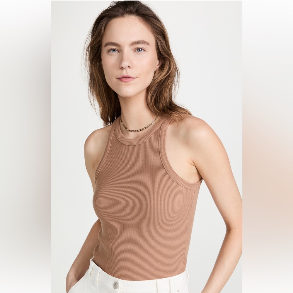 AGOLDE Ribbed Scoop Armhole Tank